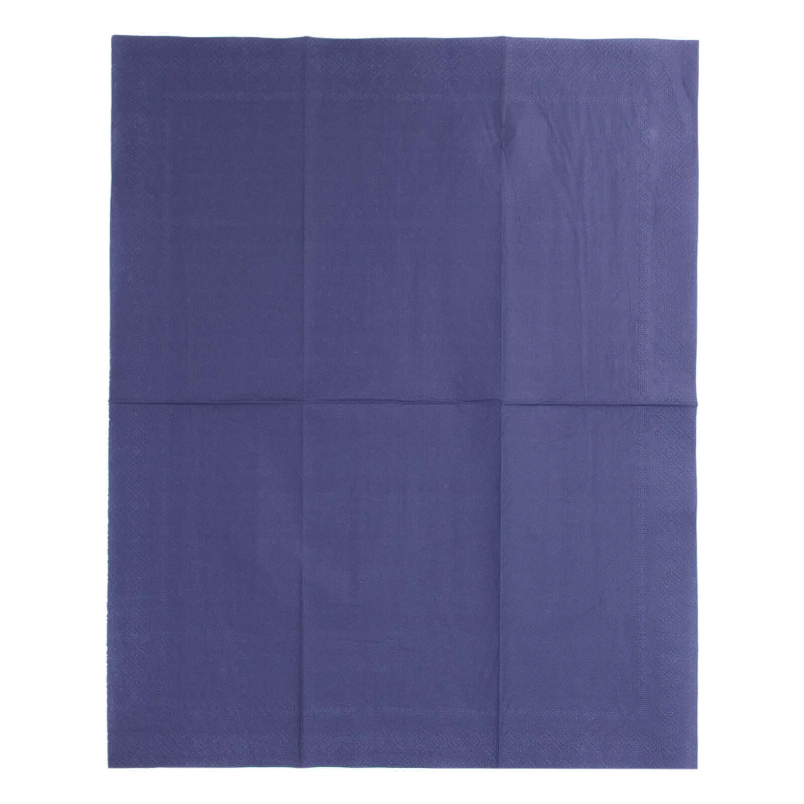 50-Pack Paper Napkins Navy Blue - Soft Disposable 2-Ply Dinner Napkins for Weddings