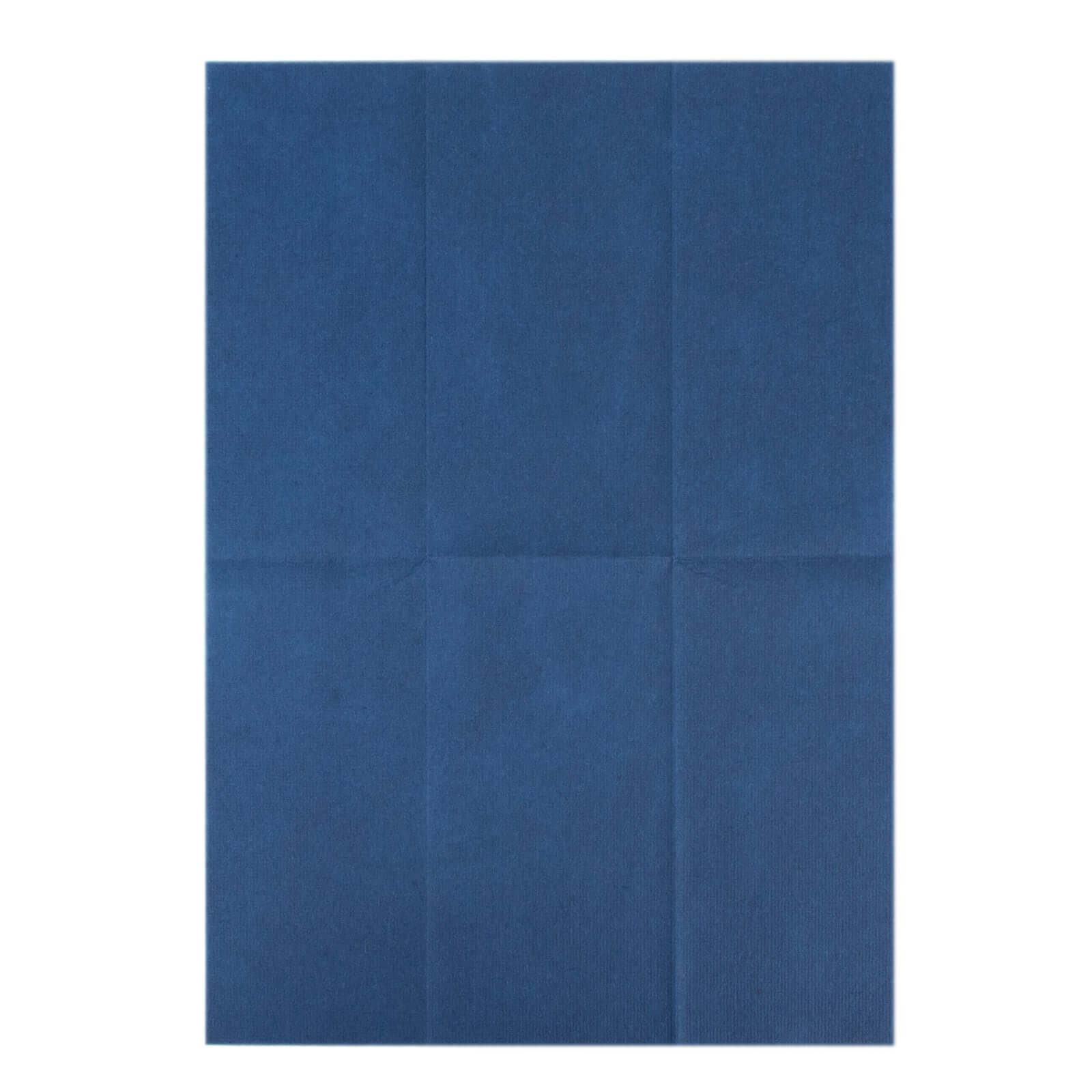 20 Pack Linen-Like Paper 8.5"x4" Napkins Navy Blue - Highly Absorbent & Disposable Airlaid Guest Towels