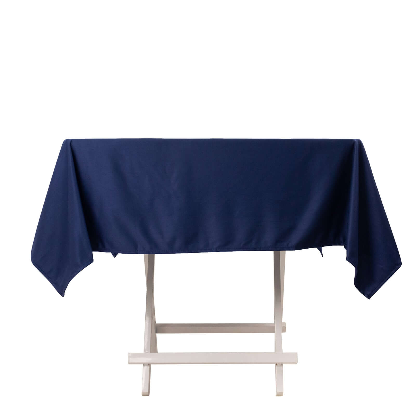 Scuba Square 54"x54" Tablecloth Navy Blue - Wrinkle Free & Stain Resistant Table Cover