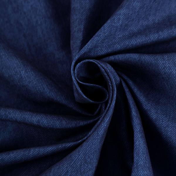 5 Pack Polyester 17"x17" Napkins Navy Blue Faux Denim Style Dinner Napkins for Casual Gatherings & Themed Events