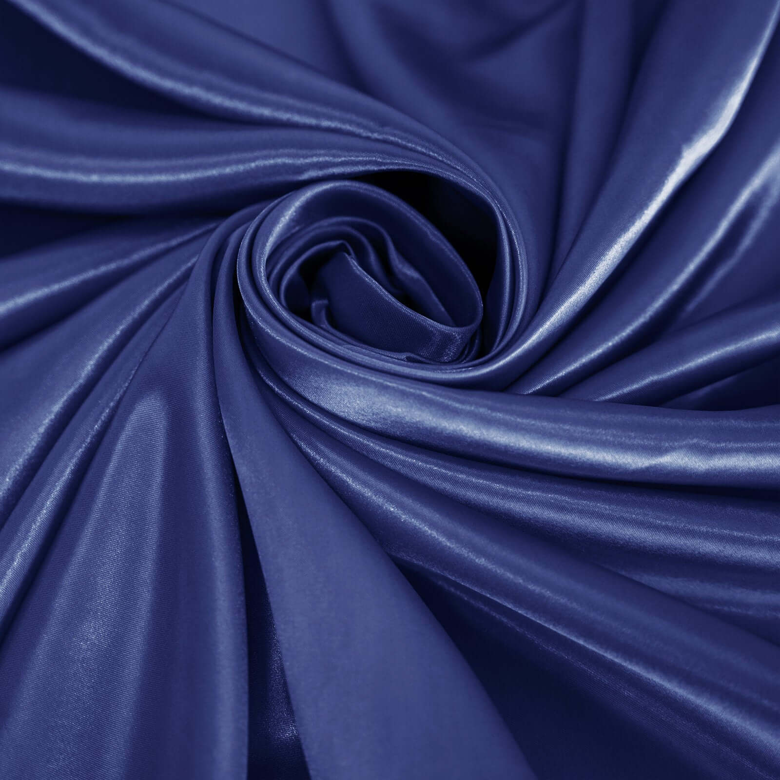 Satin 120" Round Tablecloth Navy Blue - Stylish Seamless Table Cover
