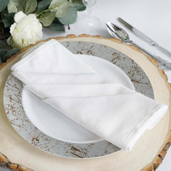5 Pack 100% Cotton 20"x20" Napkins White - Commercial Grade Cloth Napkins for Exquisite Weddings & Events
