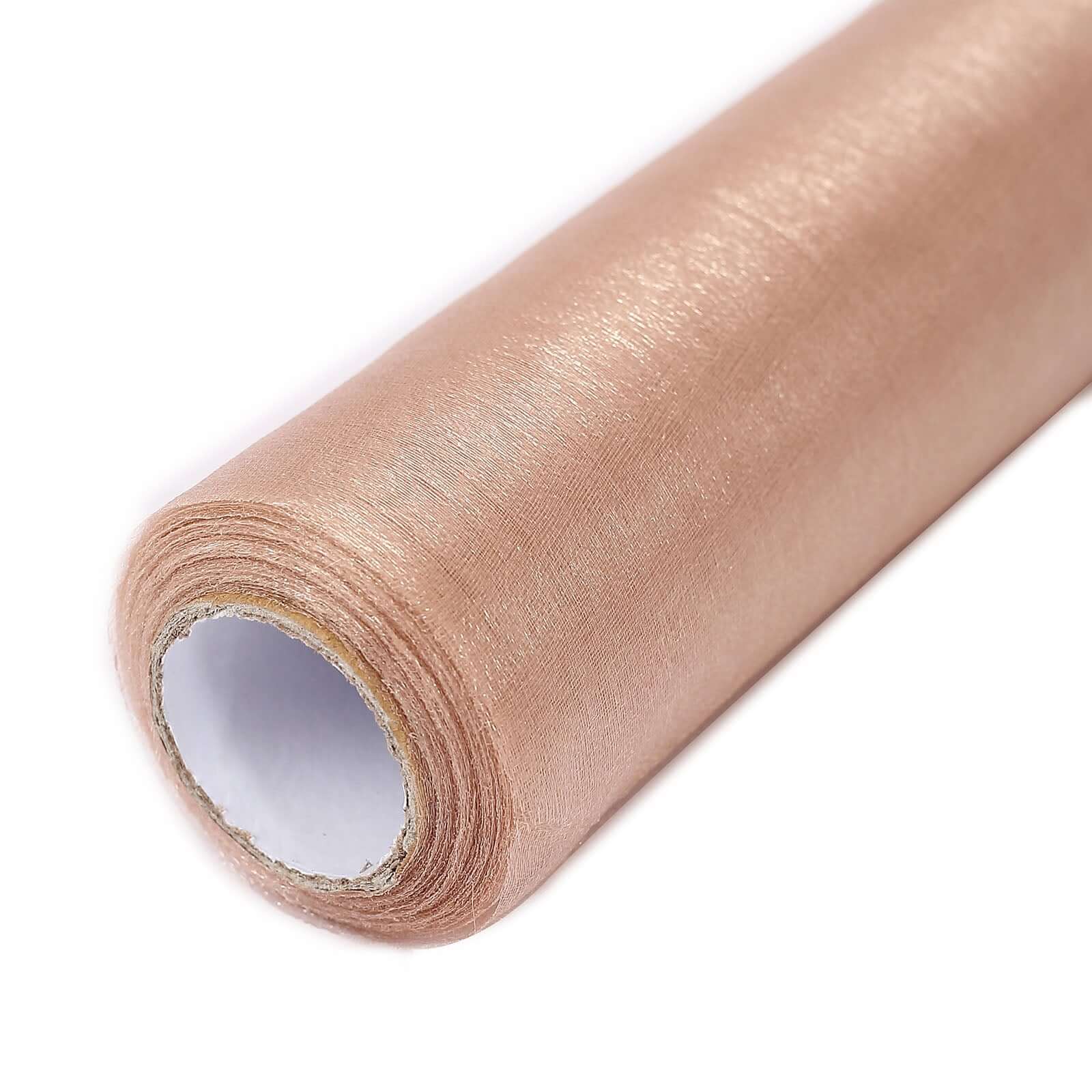 12"x10yd Nude Sheer Chiffon Fabric Bolt, DIY Voile Drapery Fabric