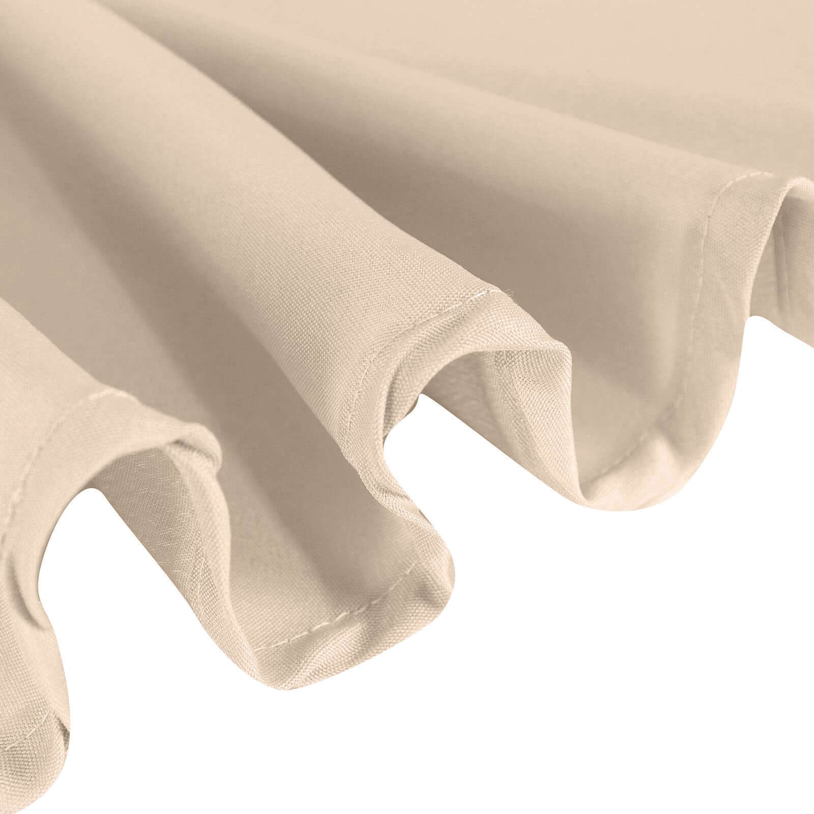 Polyester 54"x54" Table Overlay Square Tablecloth Nude - Wrinkle-Resistant & Durable Table Cover