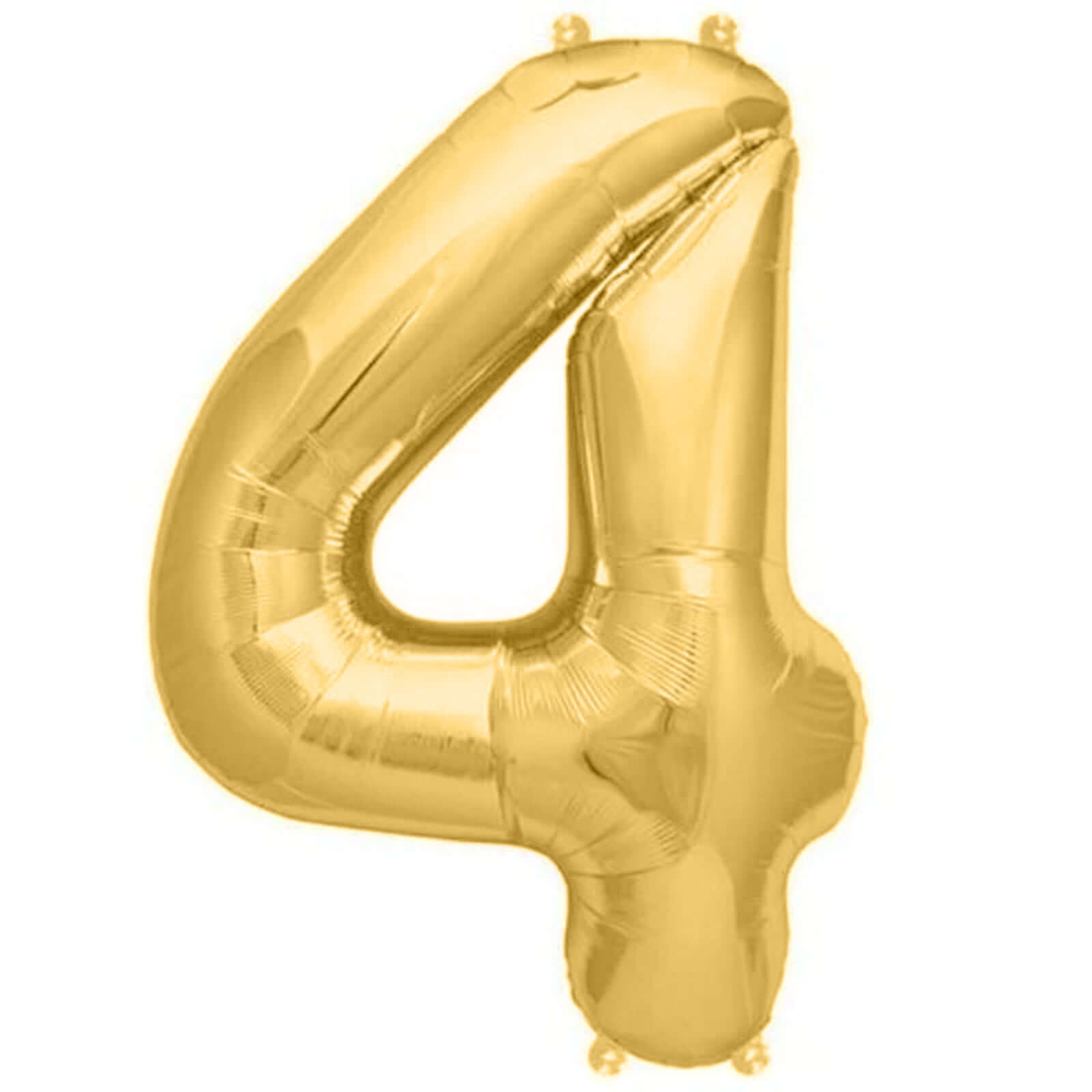 13" Matte Gold Letter and Number Balloons, Mylar Foil Balloons