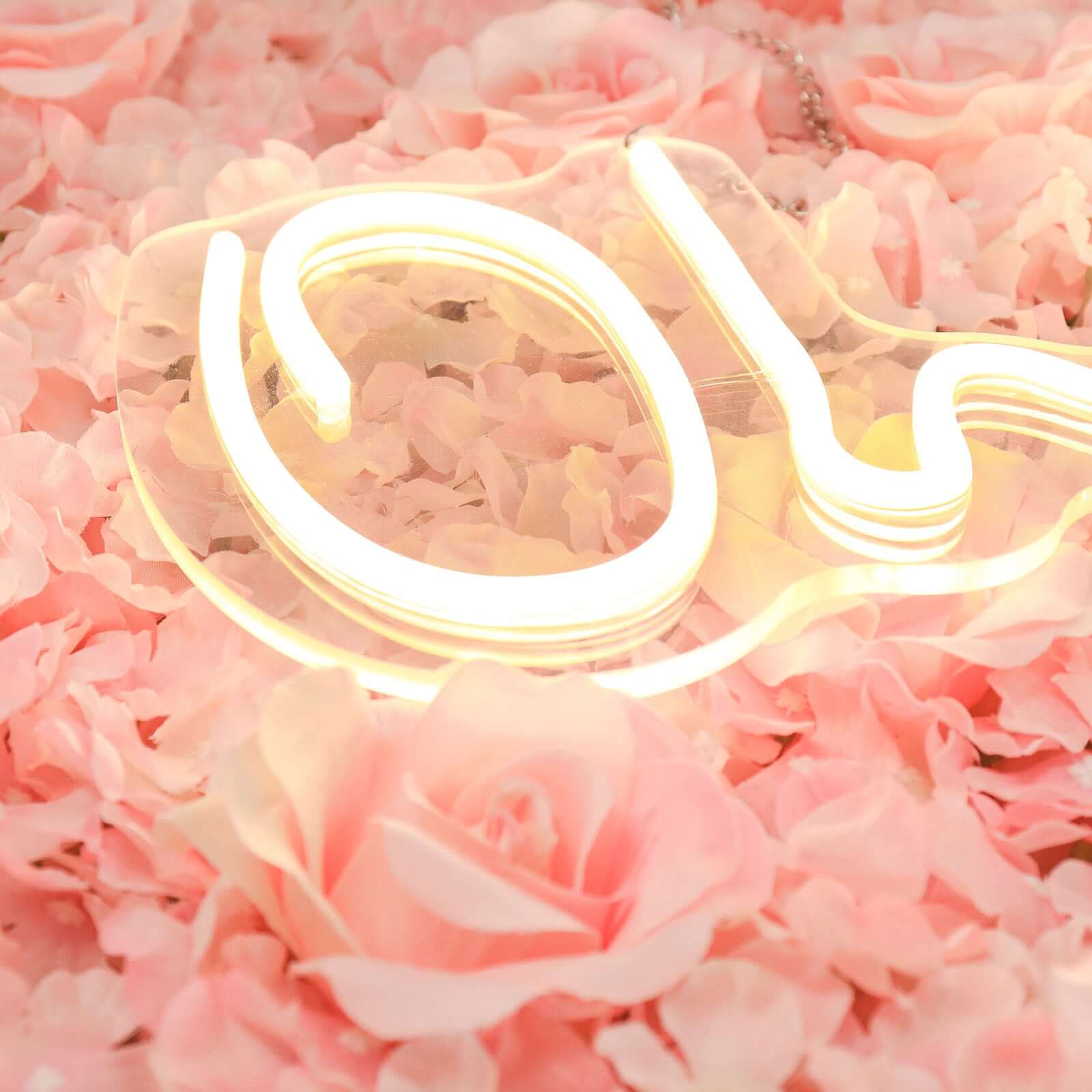 26" Oh Baby Neon Light Sign, LED Reusable Wall Décor Lights With 5ft Hanging Chain