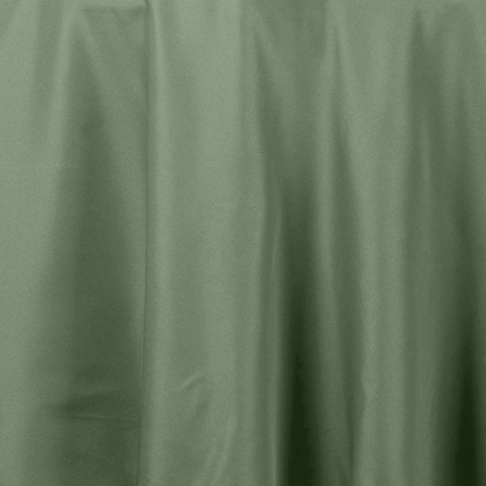 Polyester 90" Round Tablecloth Olive Green - Stain & Wrinkle-Resistant Table Cover