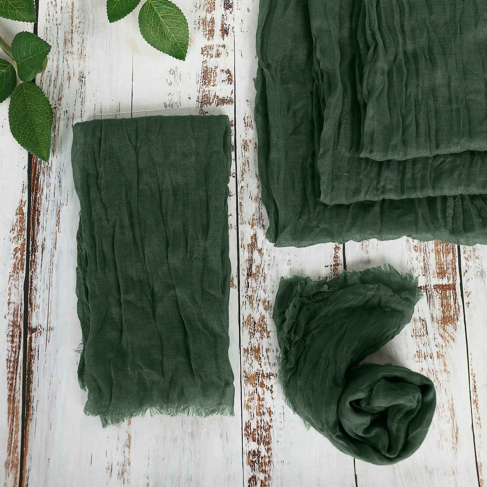 5 Pack Gauze Cheesecloth 24"x19" Napkins Olive Green Reusable Dinner Napkins