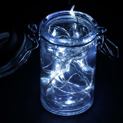 20 LED Micro Fairy String Lights Starry Bright Design White - Battery Operated Party Accent 90"