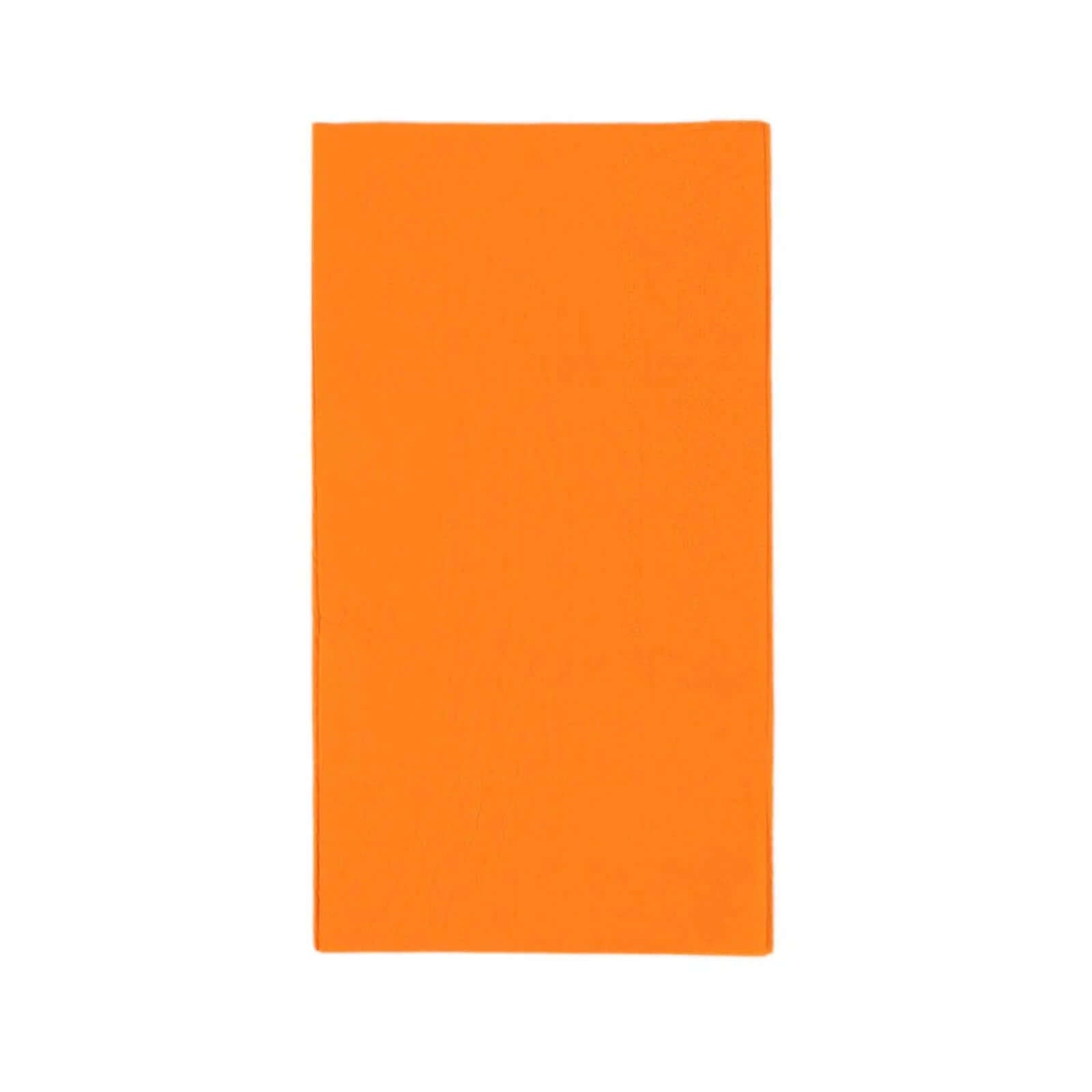 50-Pack Paper Napkins Orange - Soft Disposable 2-Ply Dinner Napkins for Weddings