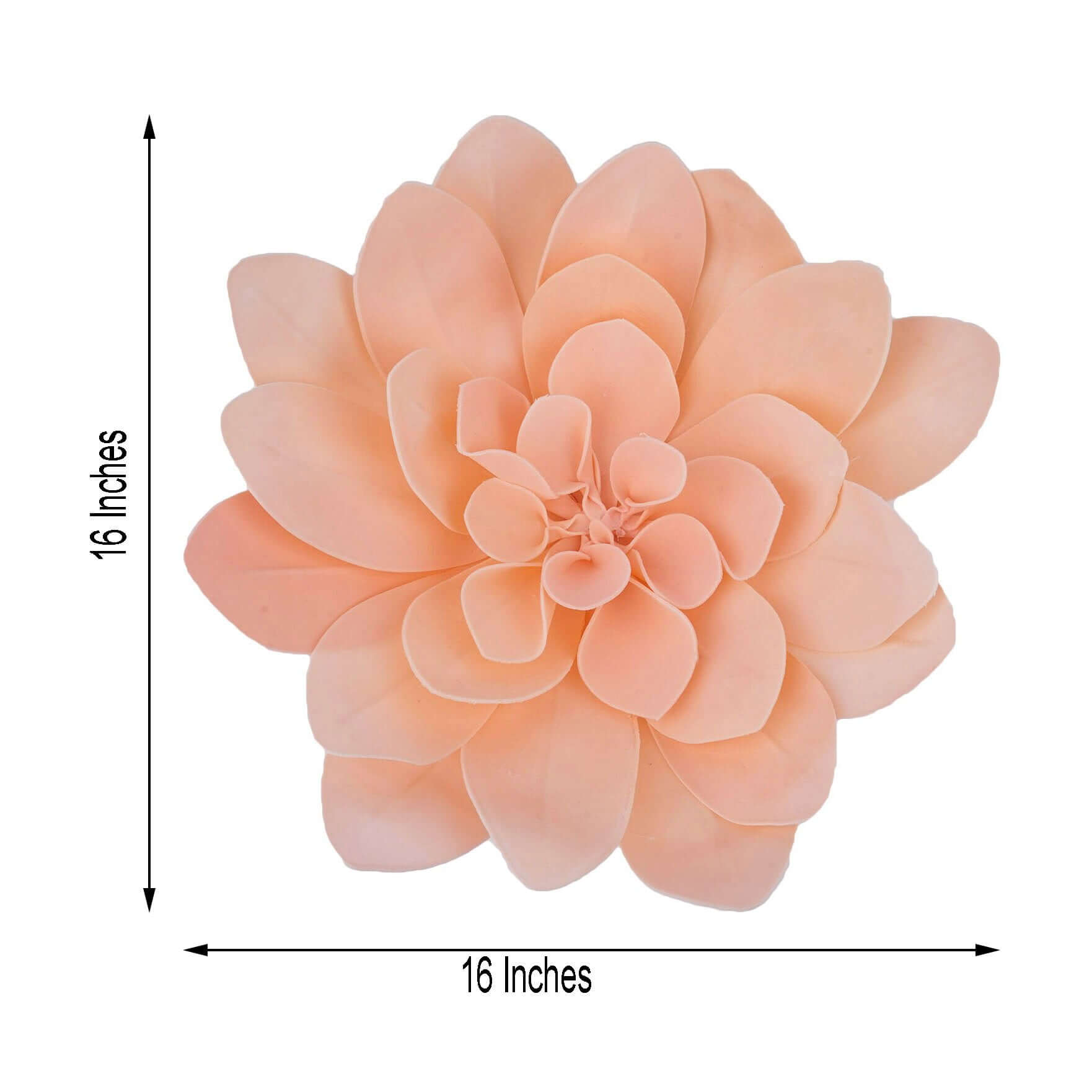 4 Pack 16" Blush Real-Like Soft Foam Craft Daisy Flower Heads