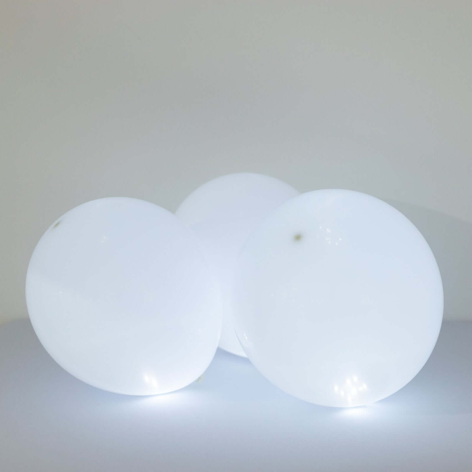 50-Pack LED Mini Balloon Lights Round White - Waterproof Battery Operated Balls 0.5"