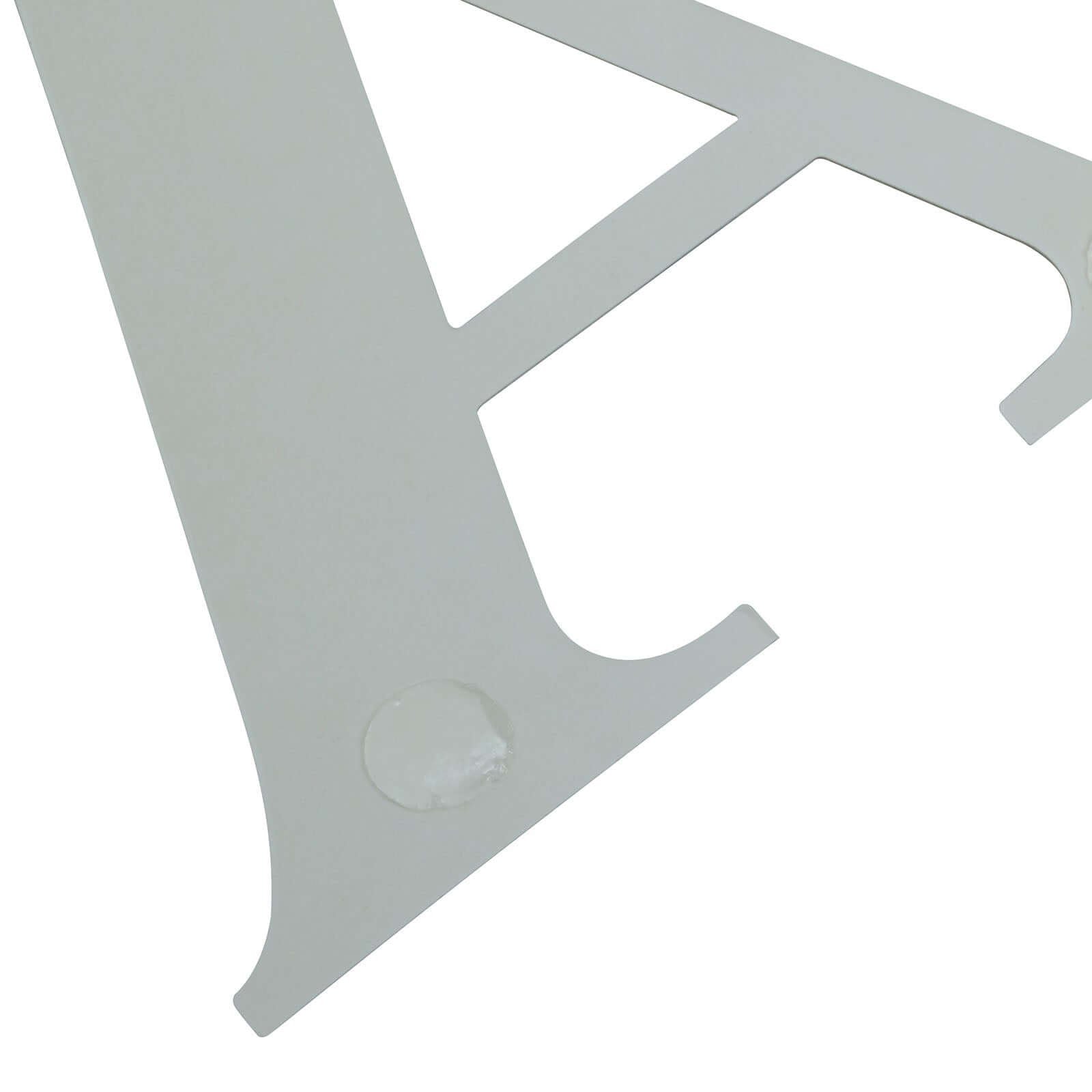 4-Pack Stickers Banner Custom Alphabet "W" Design Gold - Text Stick-On Decorative Letters 5"