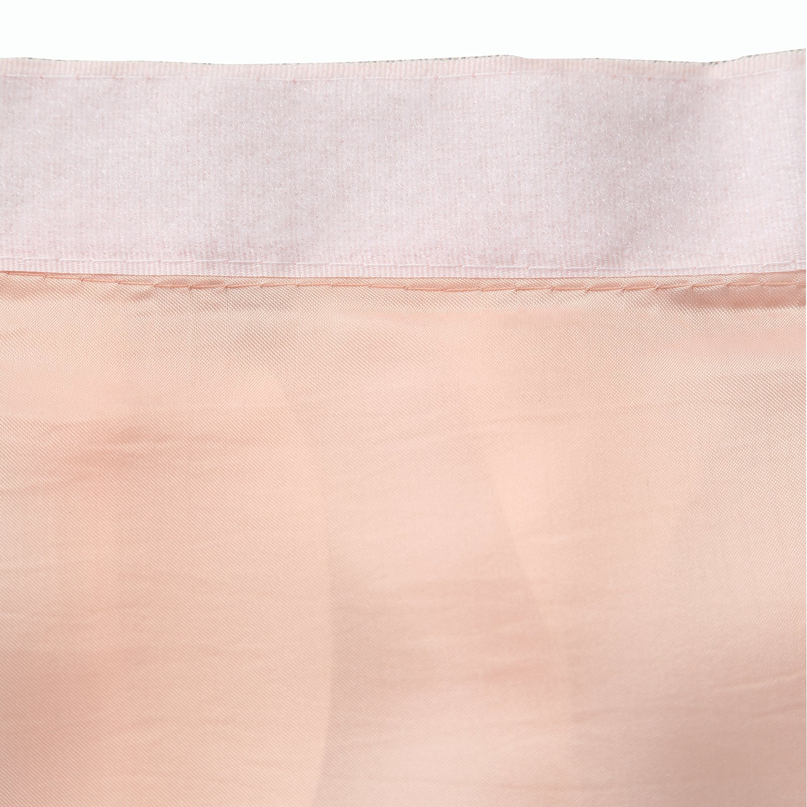 Taffeta 17ft Table Skirt Blush - Cascading Curly Willow Style Table Cover