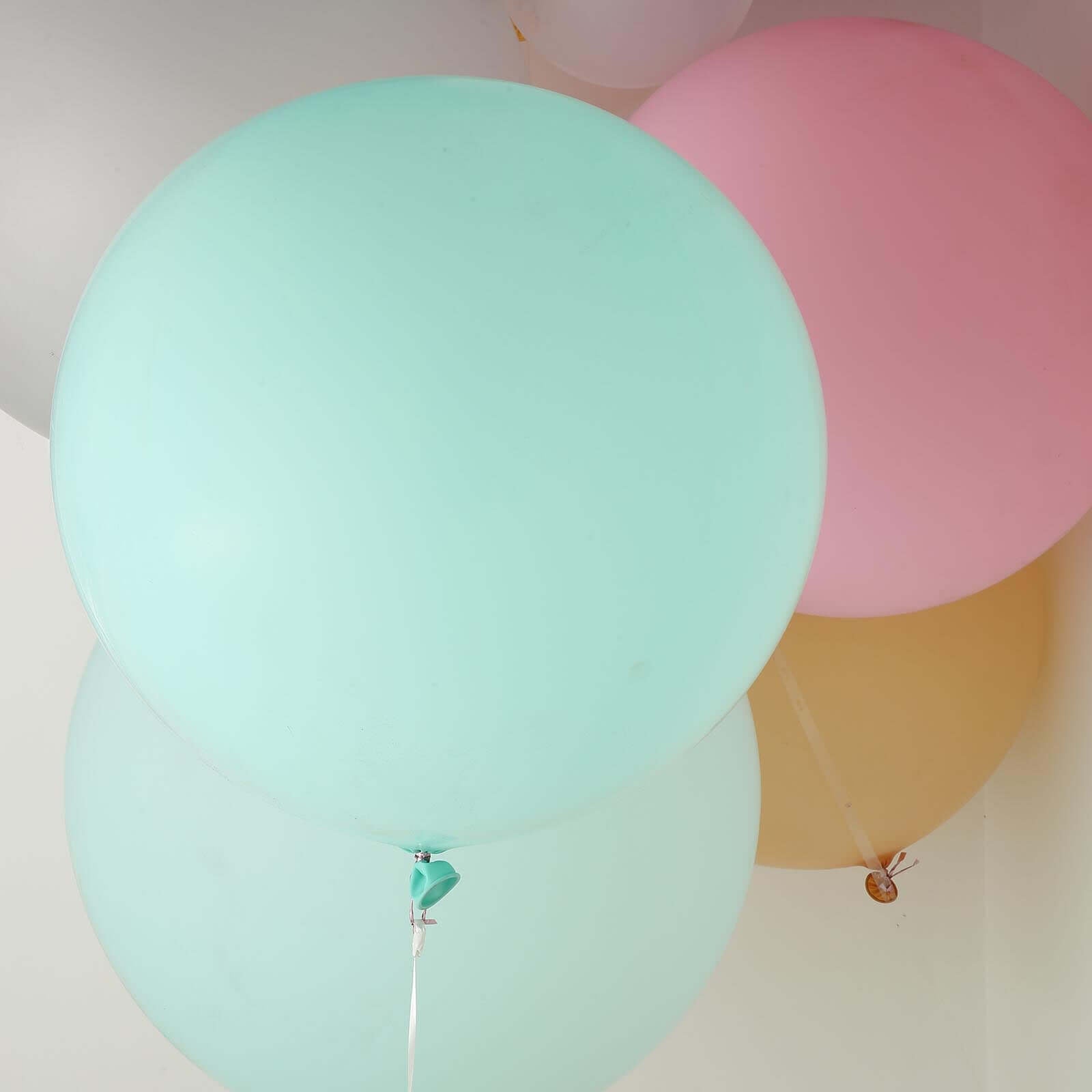 2 Pack 32" Large Matte Pastel Seafoam Helium or Air Latex Balloons