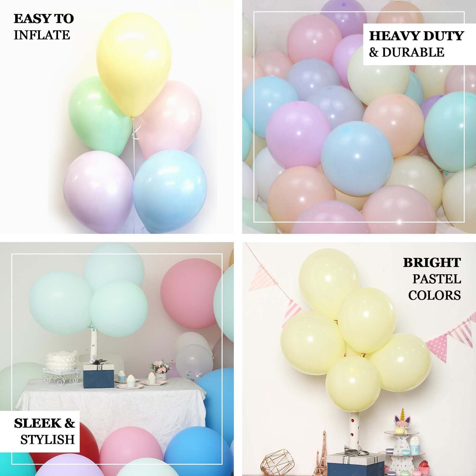 25 Pack 12" Matte Pastel Peacock Teal Helium Air Latex Party Balloons