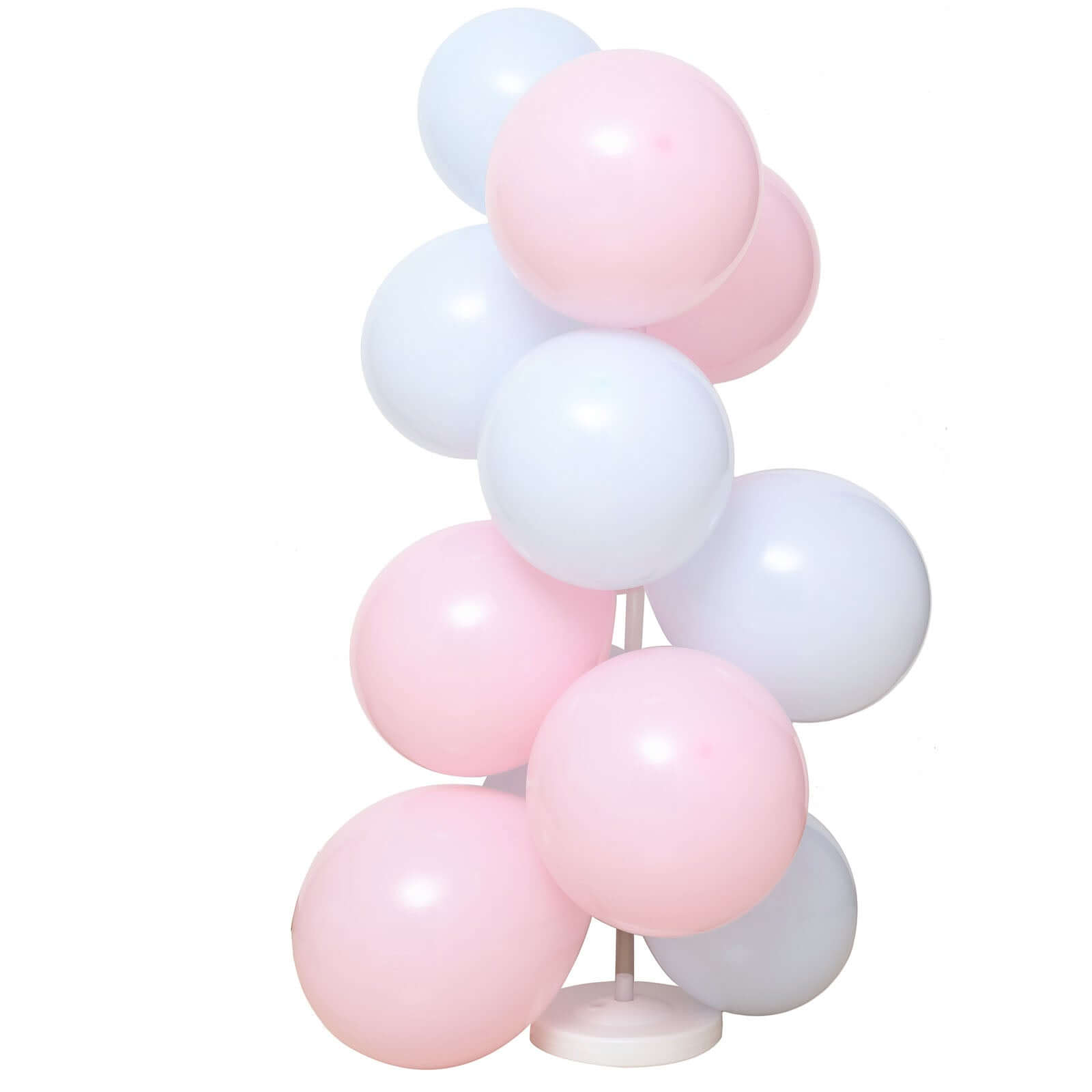 2 Pack White Balloon Column Stand Kit, 8ft Balloon Towers