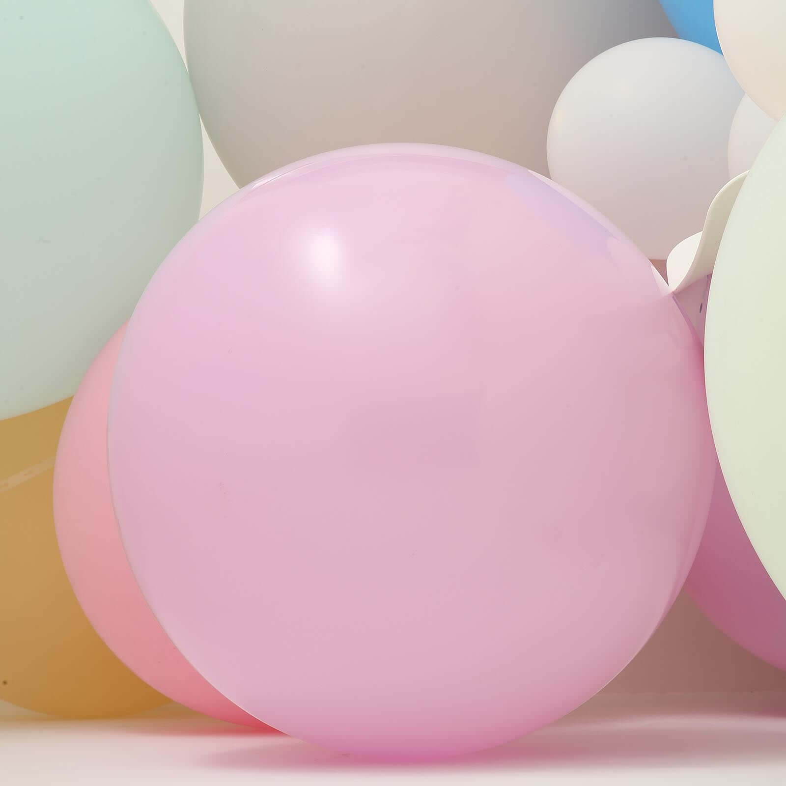 2 Pack 32" Large Matte Pastel Pink Helium Air Premium Latex Balloons