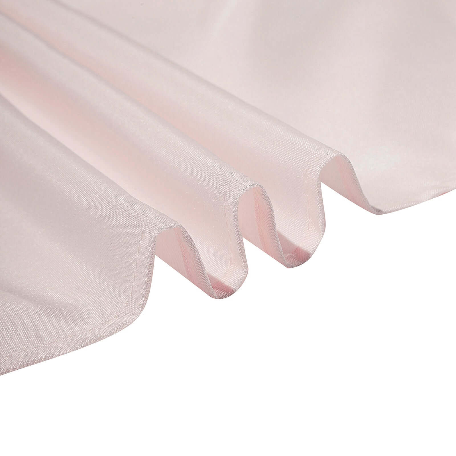 Polyester 90"x90" Table Overlay Square Tablecloth Blush - Wrinkle-Resistant & Durable Table Cover