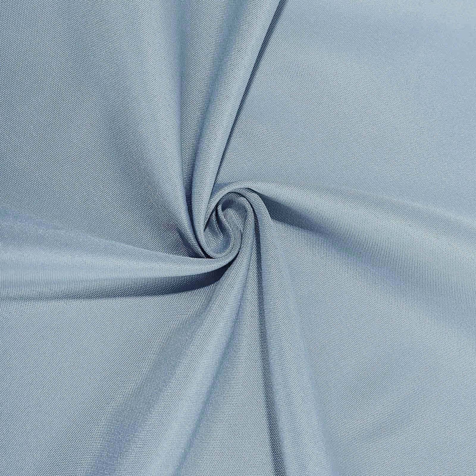 Fitted Polyester 72"x30" Rectangle Tablecloth Dusty Blue - Durable Table Cover