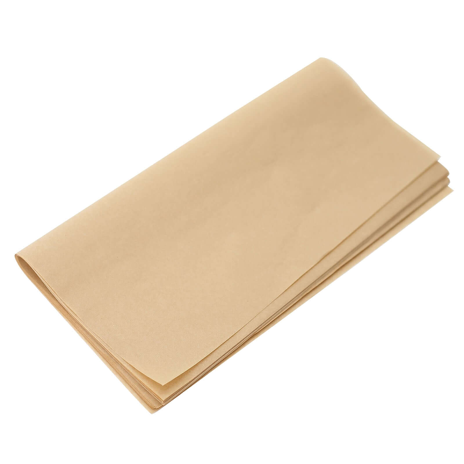 50-Pack Wax Paper Basket Liners Square Design Natural Brown - Perfect for Sandwiches and Food Wrapping 12" 40GSM