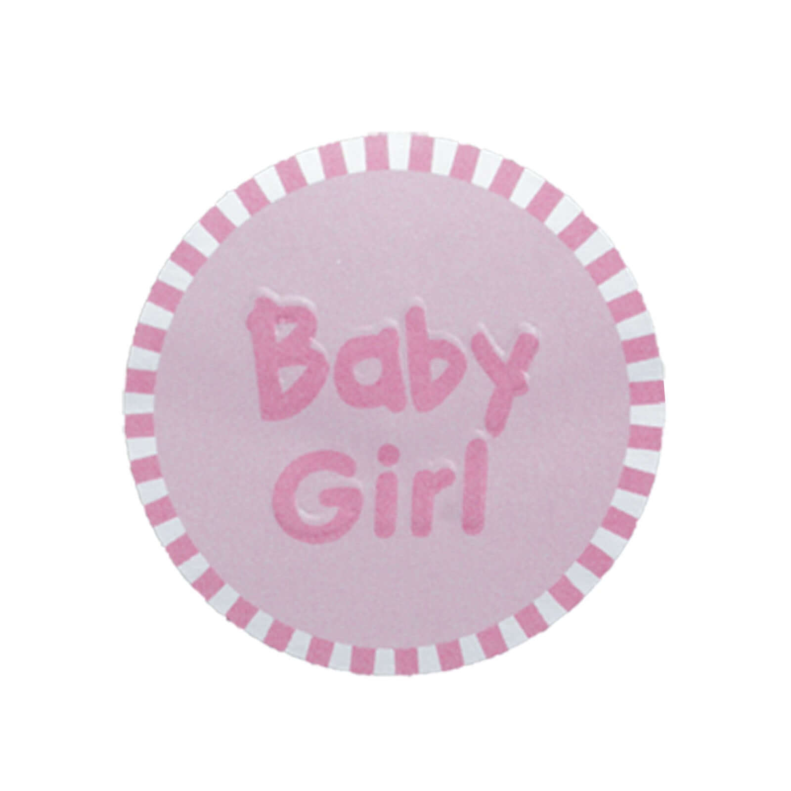 100Pcs 1" Round Pink Baby Girl Baby Shower Favor Envelope Stickers