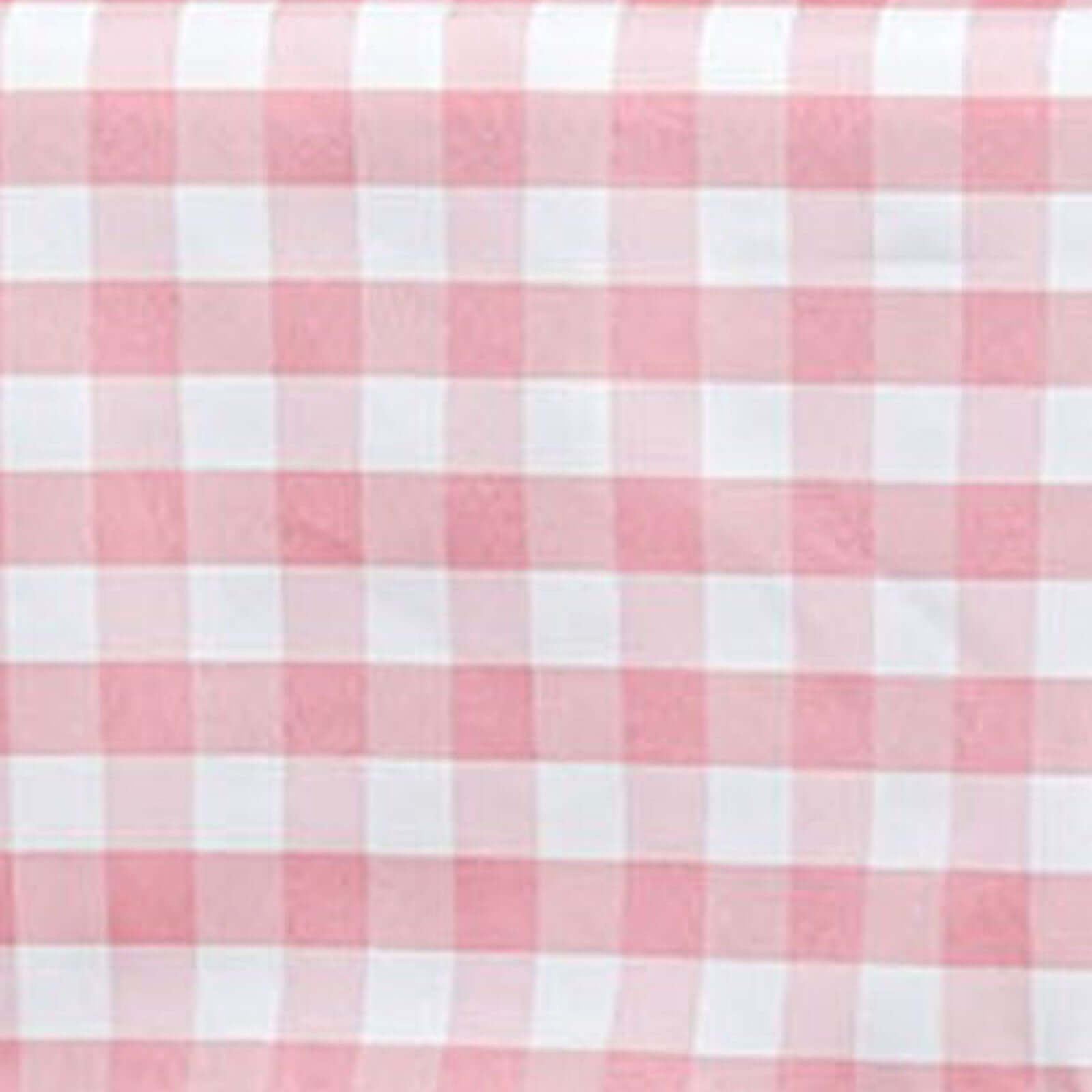 Polyester 54"x54" Square Tablecloth White Rose Quartz - Checkered Buffalo Plaid Design for Casual Table Settings