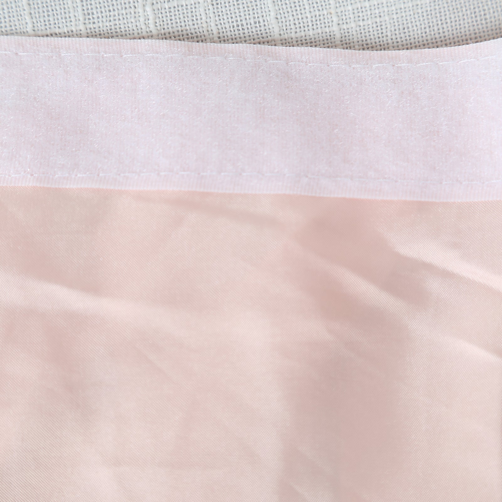 Taffeta 14ft Table Skirt Blush - Cascading Curly Willow Style Table Cover