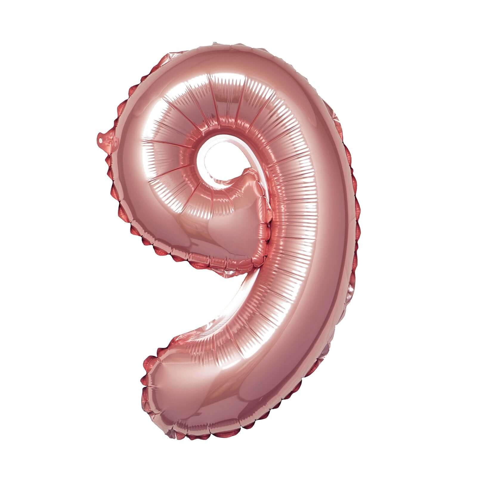 13" Matte Blush Letter and Number Balloons, Mylar Foil Alphabet Balloons
