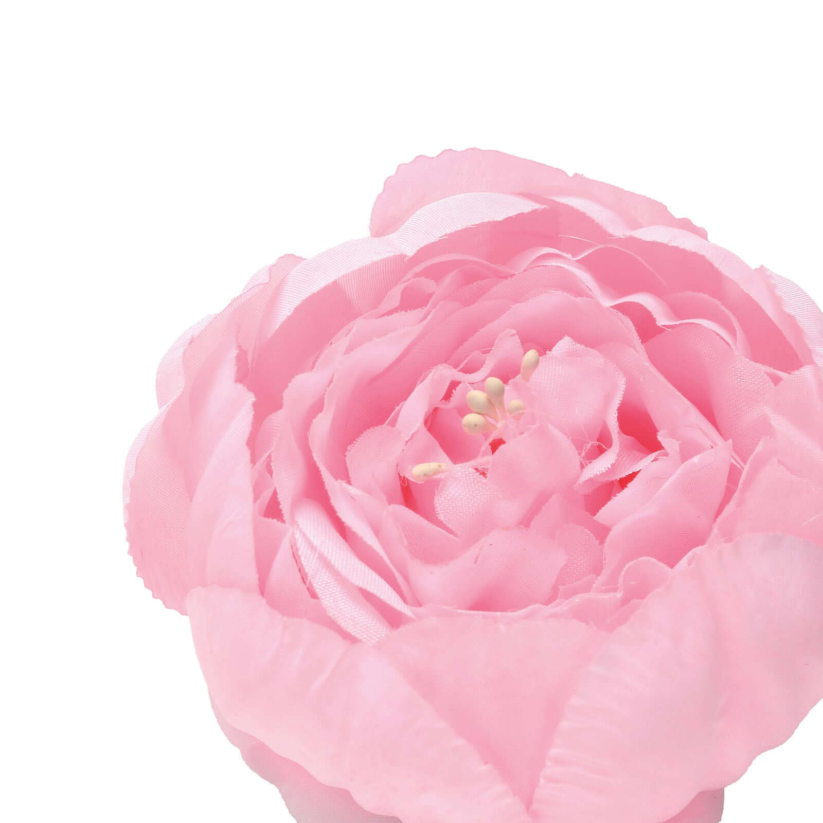 10-Pack Artificial Peony Flower Heads Pink - Versatile Faux Craft Flowers for DIY Event Styling Scrapbooking & Floral Arrangements 3"