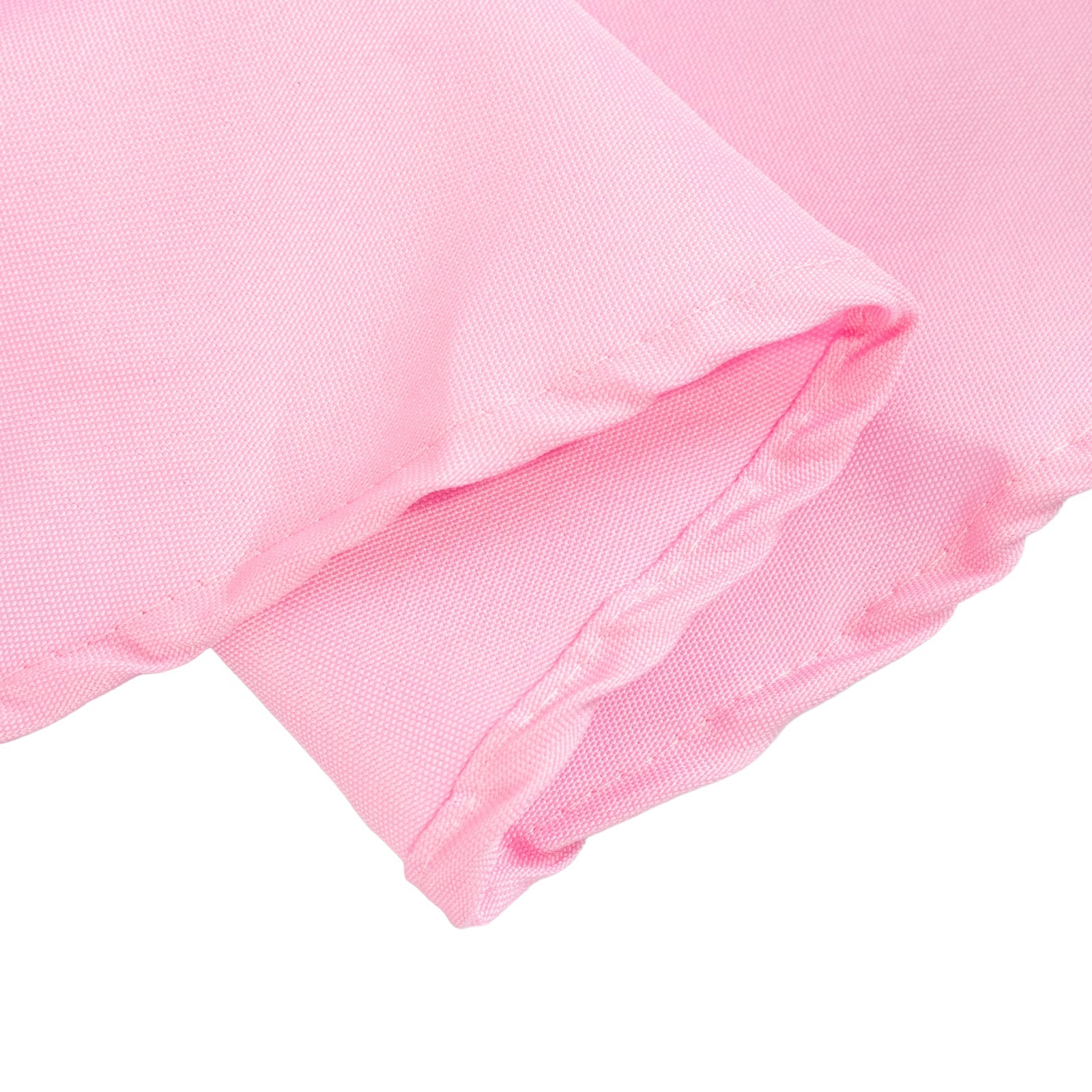 Premium Polyester 108" Round Tablecloth Pink - Wrinkle-Resistant 220GSM Table Cover