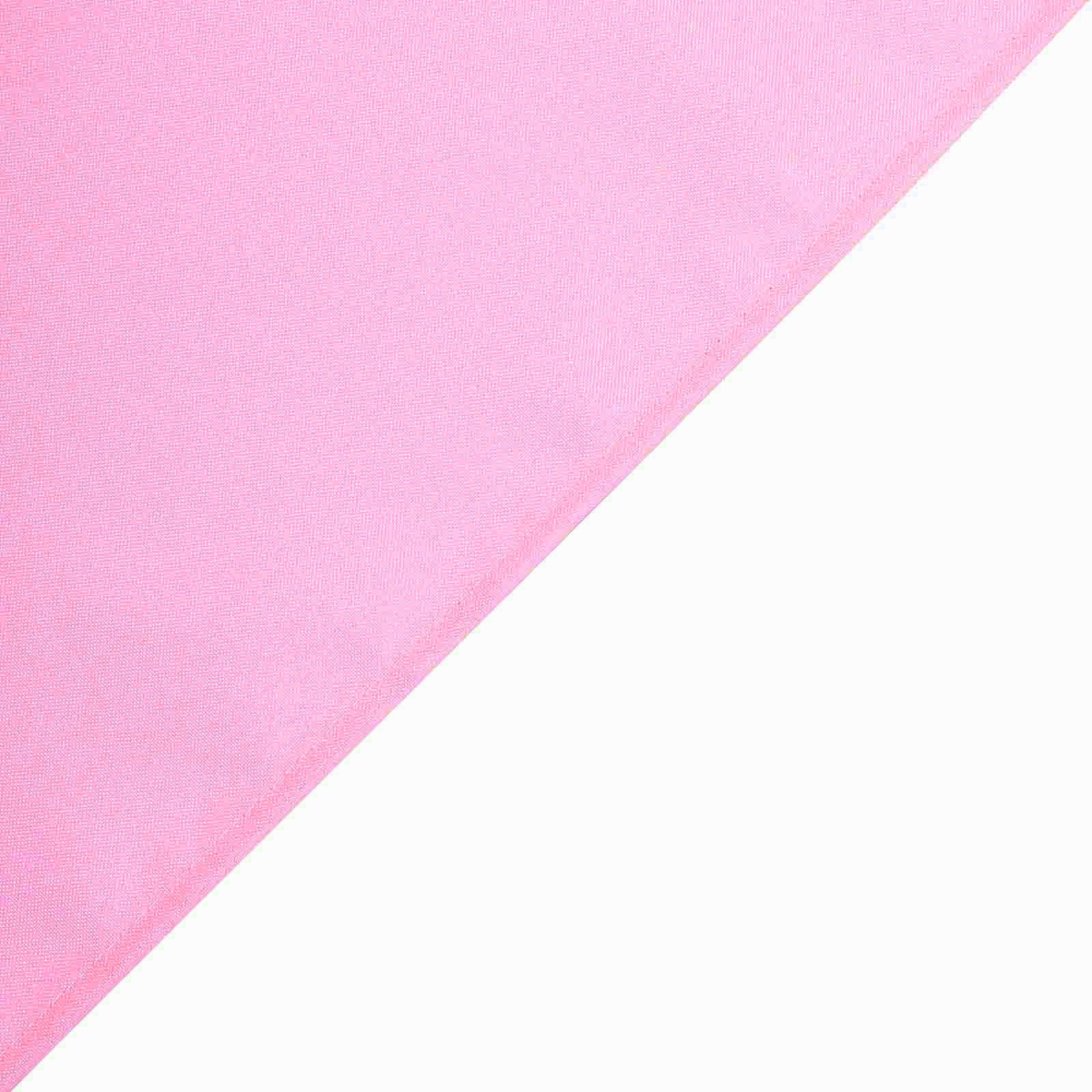 Polyester Square 70"x70" Tablecloth Pink - Wrinkle-Resistant & Durable Table Cover