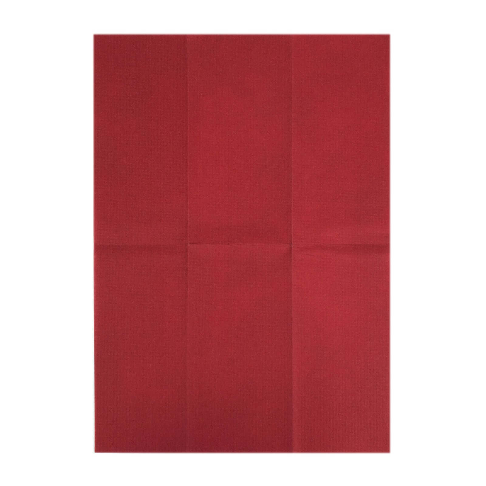 20 Pack Linen-Like Paper 8.5"x4" Napkins Burgundy - Highly Absorbent & Disposable Airlaid Guest Towels
