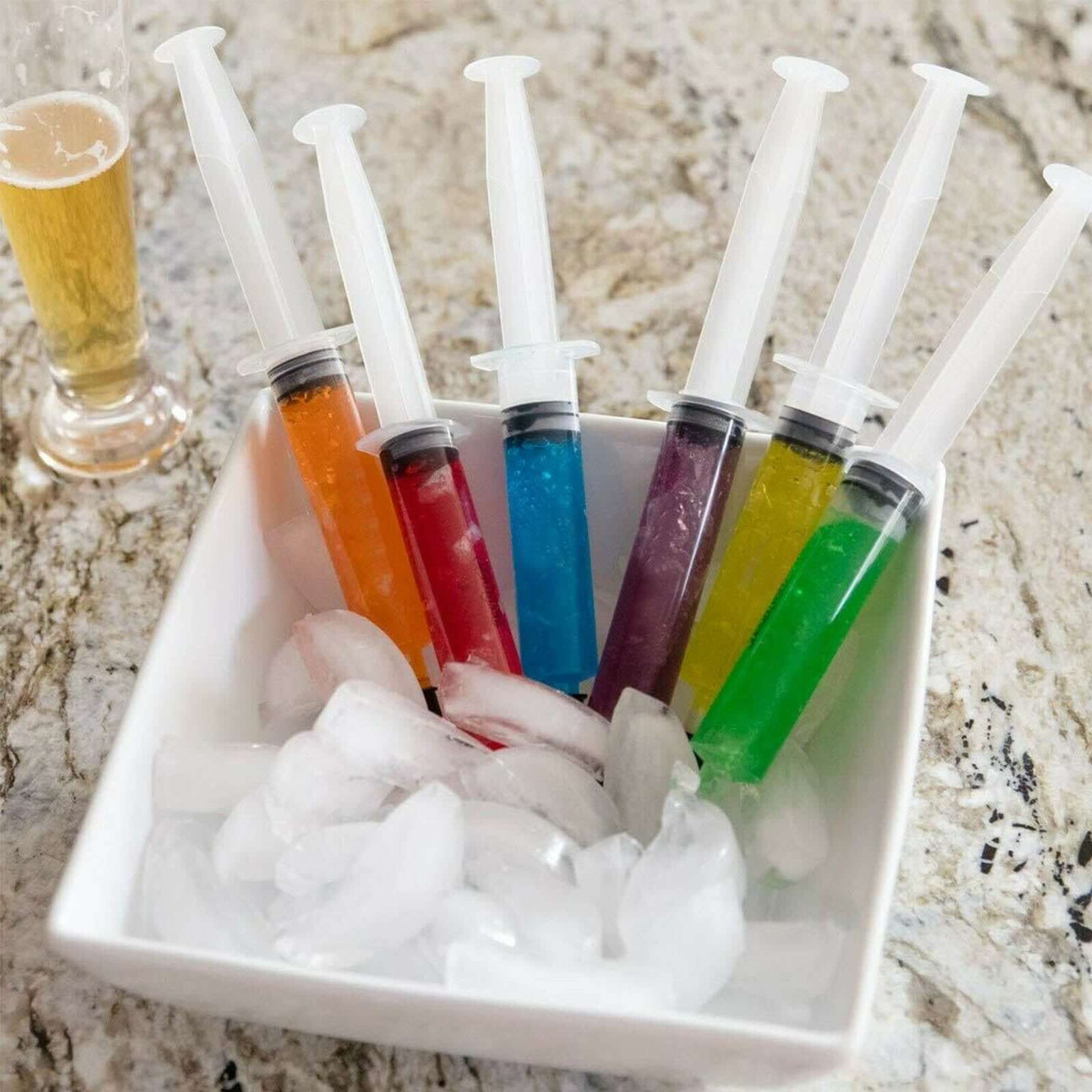 24 Pack 1.5oz Clear Disposable Plastic Cocktail Jello Shot Syringes