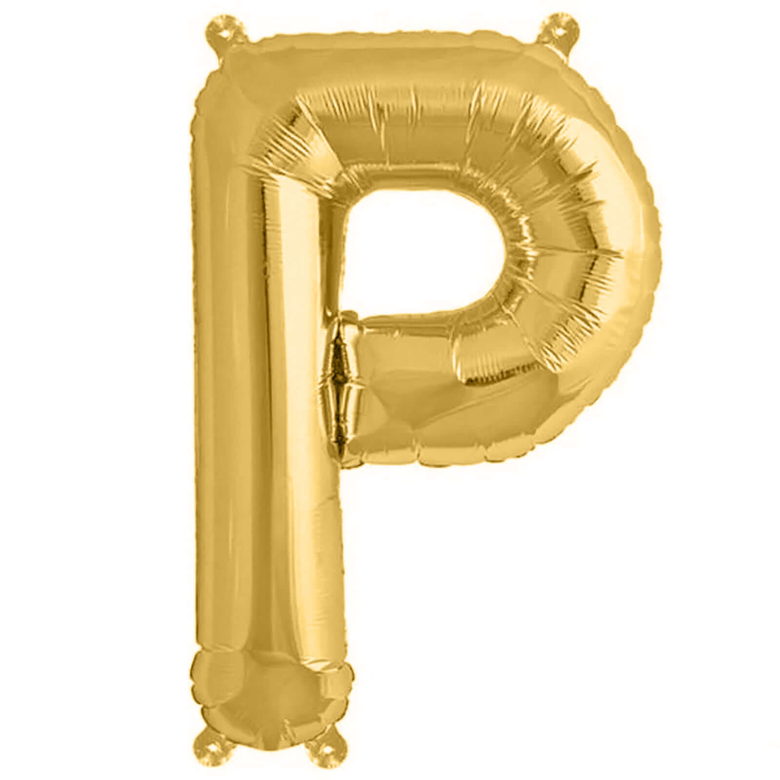 13" Matte Gold Letter and Number Balloons, Mylar Foil Balloons