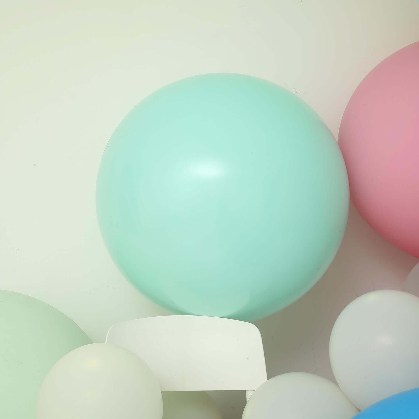 2 Pack 32" Large Matte Pastel Seafoam Helium or Air Latex Balloons