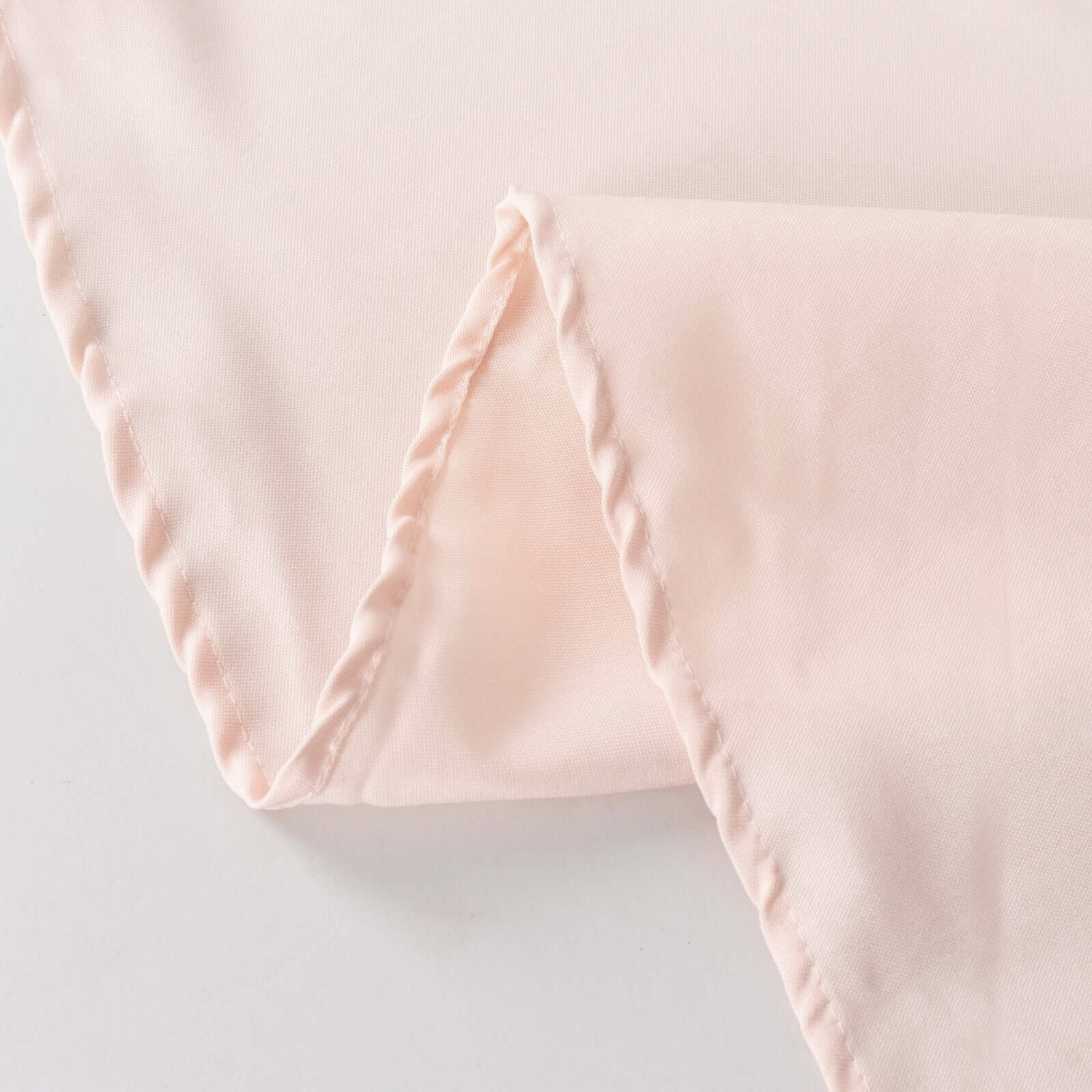 Premium Polyester 120" Round Tablecloth Blush - Seamless 220GSM Wrinkle-Resistant Table Cover