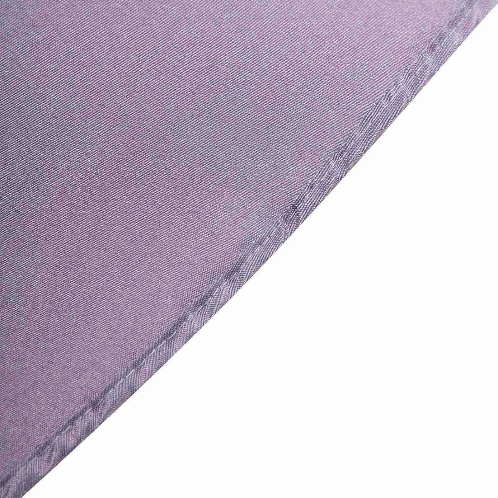 Polyester 90" Round Tablecloth Violet Amethyst - Stain & Wrinkle-Resistant Table Cover