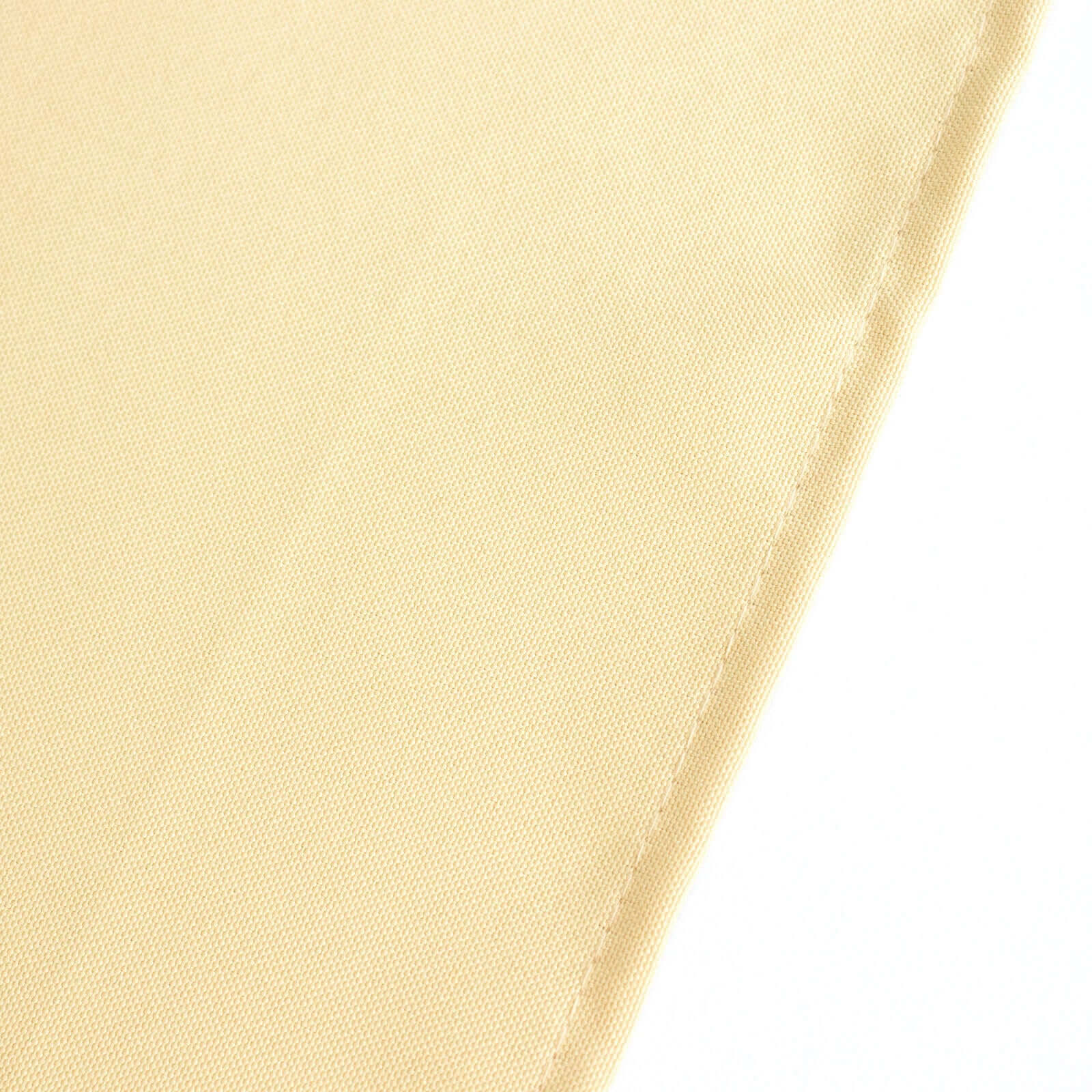 Premium Polyester 90"x156" Rectangle Tablecloth Champagne - Seamless 220GSM Stain-Resistant Table Cover