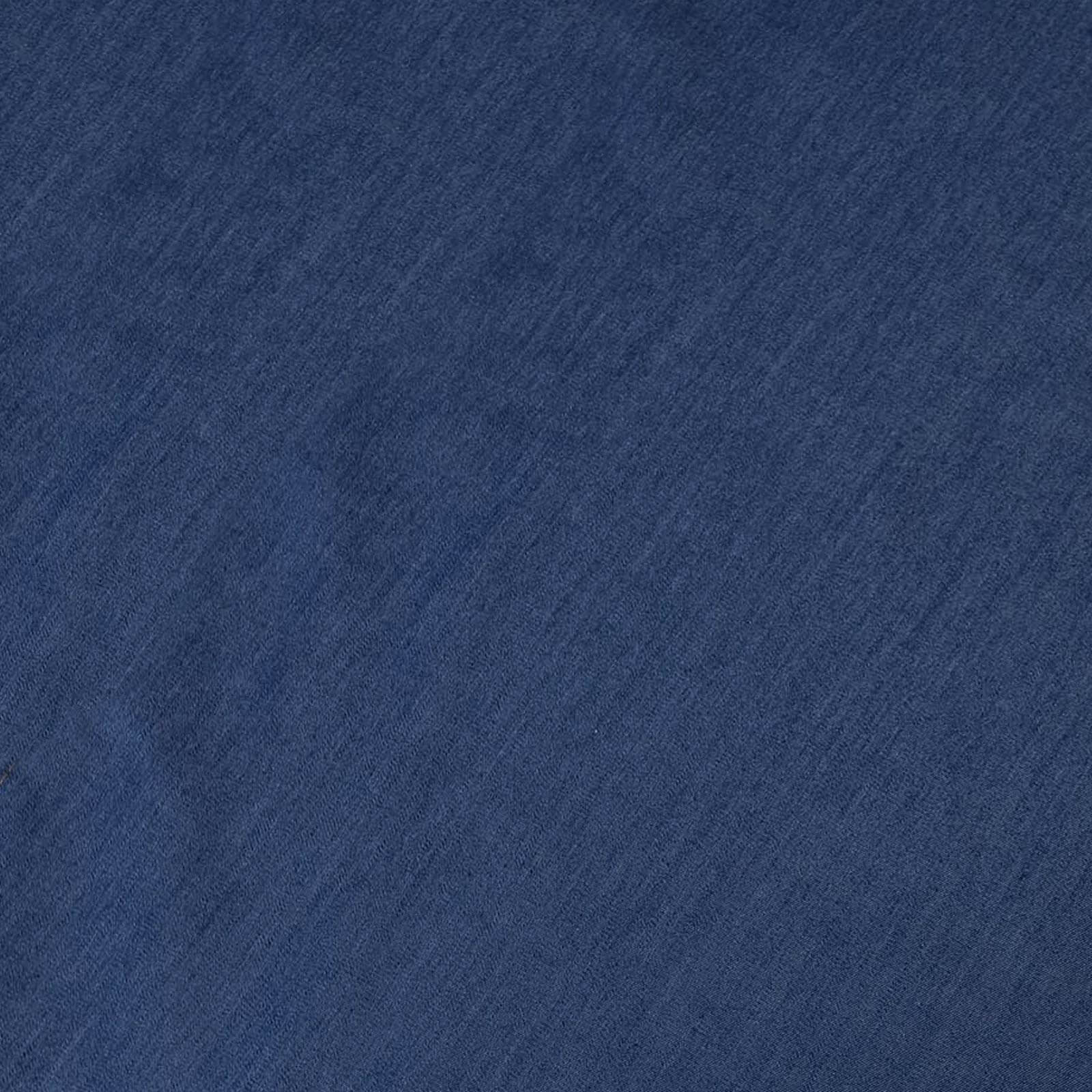 Polyester 14"x108" Table Runner Dark Blue Faux Denim - Modern Dining Table Runner
