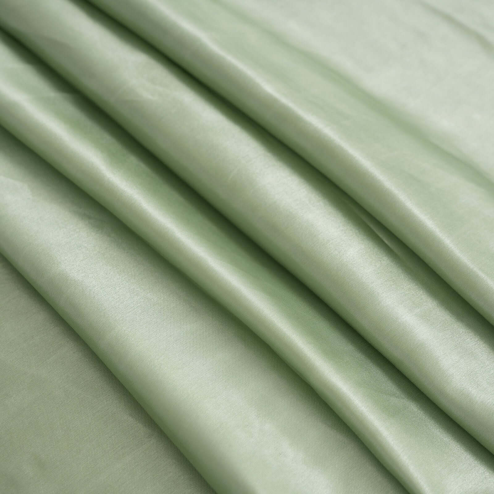 Satin 120" Round Tablecloth Sage Green - Stylish Seamless Table Cover