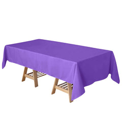 Polyester 60"x102" Rectangle Tablecloth Purple - Durable and Stylish Table Cover