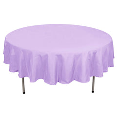Polyester 90" Round Tablecloth Lavender Lilac - Stain & Wrinkle-Resistant Table Cover