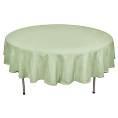 Polyester 90" Round Tablecloth Sage Green - Stain & Wrinkle-Resistant Table Cover