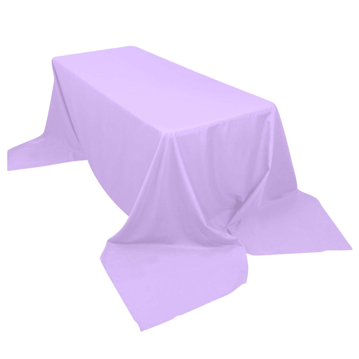 Polyester 90"x156" Rectangle Tablecloth Lavender Lilac - Seamless Wrinkle-Resistant Table Cover