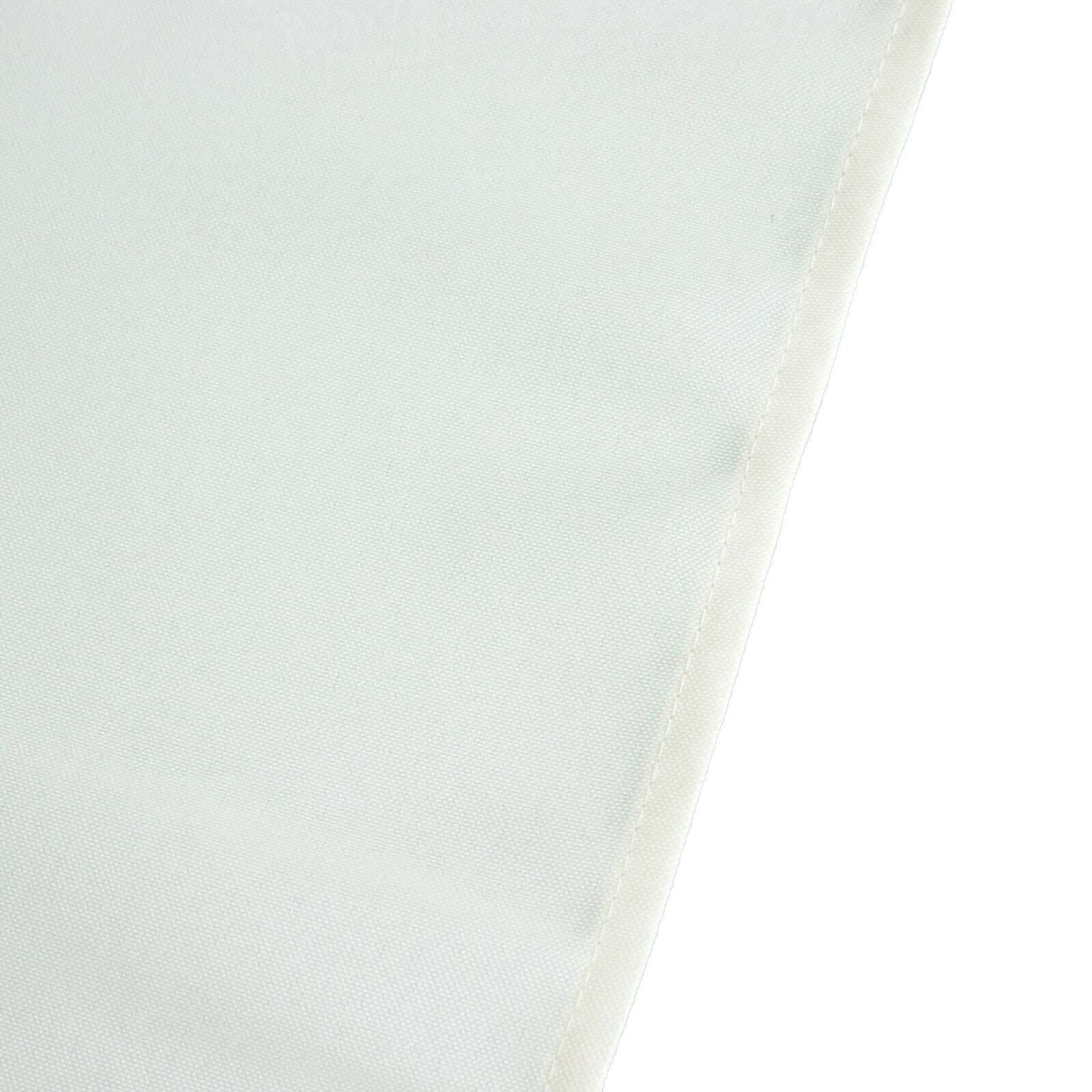 Premium Polyester 90" Round Tablecloth Ivory - Stain and Wrinkle-Resistant Design with 220GSM Thickness Table Cover