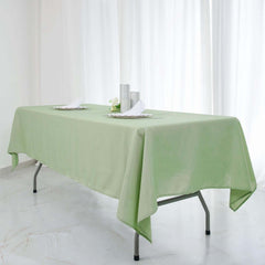 Polyester 60"x126" Rectangle Tablecloth Sage Green - Wrinkle-Resistant Table Cover