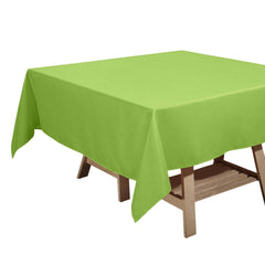 Polyester Square 70"x70" Tablecloth Apple Green - Wrinkle-Resistant & Durable Table Cover