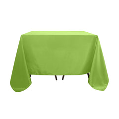 Polyester Square 90"x90" Tablecloth Apple Green - Wrinkle-Resistant & Durable Table Cover