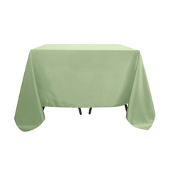 Polyester Square 90"x90" Tablecloth Sage Green - Wrinkle-Resistant & Durable Table Cover